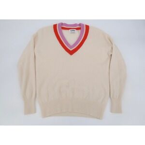 27 Miles Malibu Cashmere Double V Neck Sweater Women's Size XS X-Small